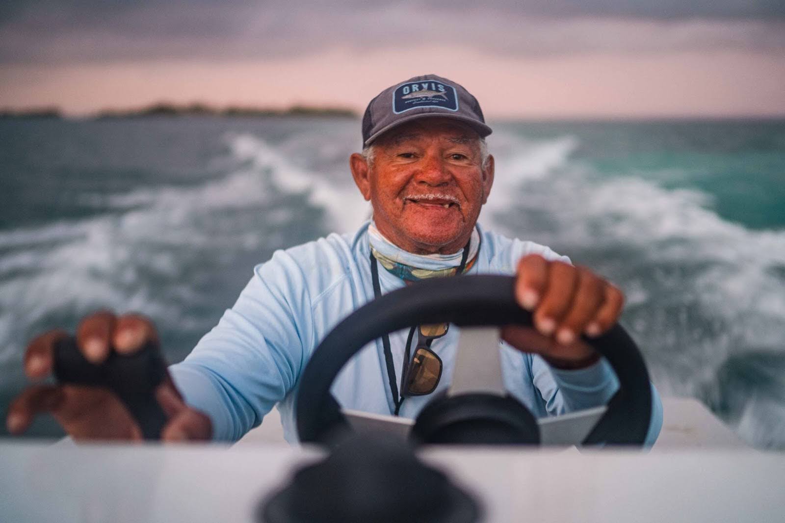 Lincoln out on the water. Photo Credit: Blue Horizon Lodge